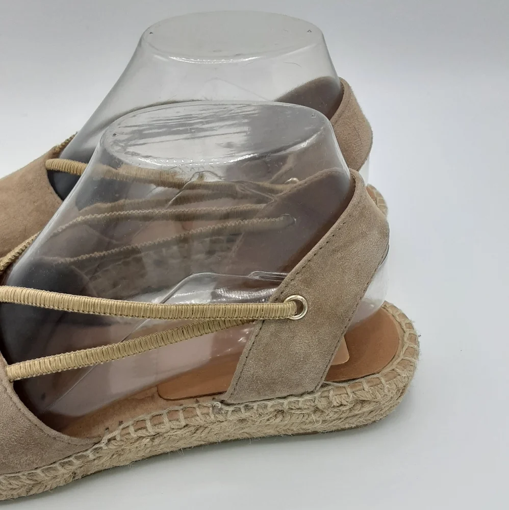 Kanna Espadrille Suede Platform Boho Sandal.